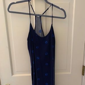 Old Navy blue patterned dress